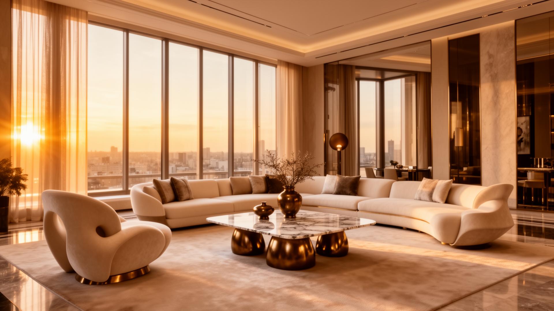 Luxury living room interior